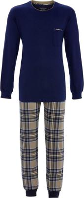 Warme heren pyjama blauw