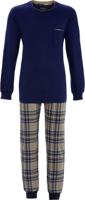 Warme heren pyjama blauw - thumbnail