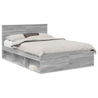 Bedframe Grijs Sonoma 140 x 190 cm Massief grenenhout - thumbnail