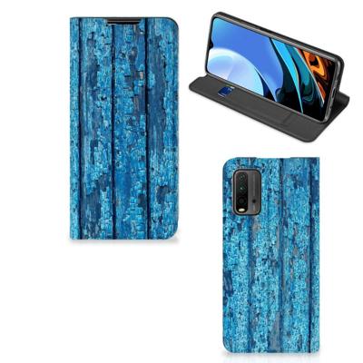 Xiaomi Poco M3 | Redmi 9T Book | Wallet Case | Wood Blue