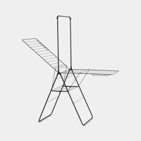 Brabantia hangon droogrek 25 meter met stang matt black - thumbnail
