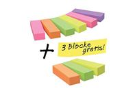 Post-it Plakindex 670-6+3 15 mm x 50 mm Neon-pink, Neon-groen, Neon-geel, Neon-oranje, Violet 900 vellen - thumbnail