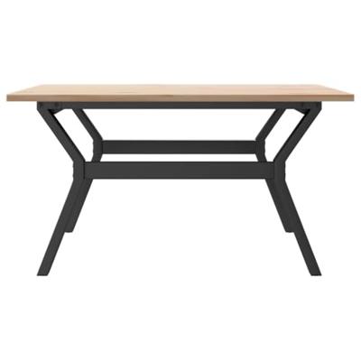 Salontafel Y-frame 90x90x45 cm massief grenenhout en staal