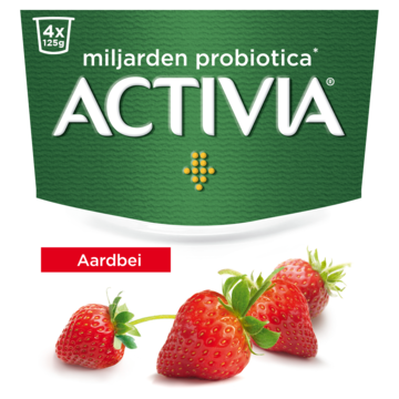 Activia Yoghurt Aardbei 4 x 125 g bij Jumbo