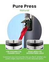 Hurom H70ST Titanium - Slowjuicer | Juicer | Groenten en Fruitpers - thumbnail