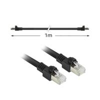 ACT Zwart 1 meter S/FTP CAT7 PUR flex patchkabel snagless met RJ45 connectoren (CAT6A compliant) - thumbnail