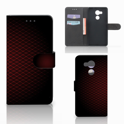 Huawei Mate 8 Telefoon Hoesje Geruit Rood Huawei Mate 8 Telefoon Hoesje Geruit Rood