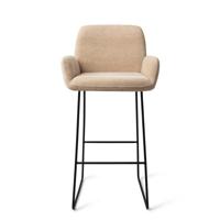 Jesper Home Barkruk 'Misaki' Slide Black, kleur Funky Fudge (zithoogte 75cm) - thumbnail