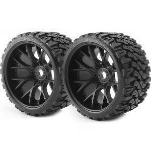 Sweep Racing Terrain Crusher Belted WHD wielen - 1/2 Offset - 17mm - Zwart Sweep Racing Terrain Crusher Belted WHD wielen - 1/2 Offset - 17mm - Zwart