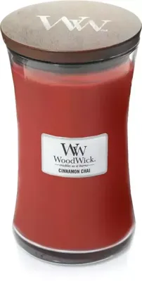 WoodWick large candle cinnamon chai