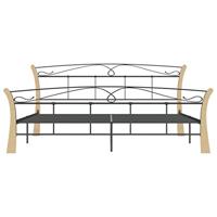 Bedframe metaal zwart 200x200 cm - thumbnail