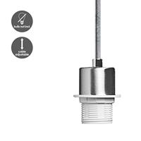 Light depot - verlichtingspendel Fabric - zilver - Outlet - thumbnail