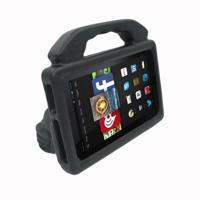 Voor Kindle Fire HD 7 schokbestendige EVA duim stand Tablet shell (zwart) - thumbnail