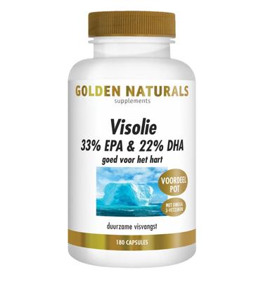 Golden Naturals Visolie 33% EPA 22% DHA 180 Softgels