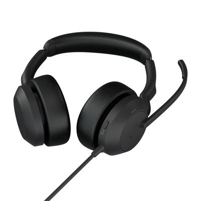 Jabra Evolve2 50 Headset Bedraad en draadloos Hoofdband Kantoor/callcenter USB Type-A Bluetooth Zwart
