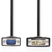 DVI-Kabel | DVI-A 12+5-pins male - VGA male | 2,0 m | Zwart - thumbnail