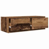 Tv-meubels 2 st 80x31x25,5 cm bewerkt hout oud houtkleurig - thumbnail