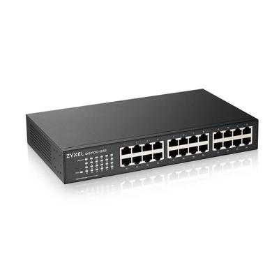 Zyxel GS1100-24E Unmanaged Gigabit Ethernet (10/100/1000) Zwart Zyxel GS1100-24E Unmanaged Gigabit Ethernet (10/100/1000) Zwart