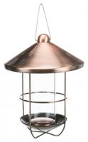 TRIXIE VOERDISPENSER MET BESCHERMROOSTER METAAL KOPER 19X9 CM 500 ML - thumbnail