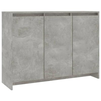 Dressoir 102x33x75 cm bewerkt hout betongrijs Dressoir 102x33x75 cm bewerkt hout betongrijs