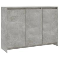 Dressoir 102x33x75 cm bewerkt hout betongrijs - thumbnail
