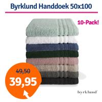 Byrklund Handdoek 50x100 cm 500gram Wit - 10 stuks - thumbnail