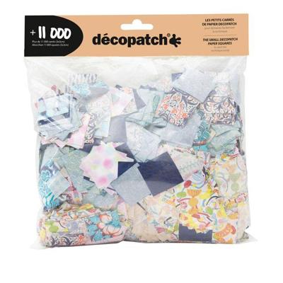 Hobbypapier Décopatch 3x3cm set à 11.000 stuks assorti Hobbypapier Décopatch 3x3cm set à 11.000 stuks assorti