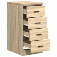 Garagekast 40x51x85 cm massief grenenhout sonoma eikenkleurig - thumbnail