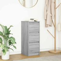 Dressoir 29,5x34x76 cm bewerkt hout grijs sonoma eikenkleurig - thumbnail