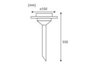 Paulmann 93764 Ufo Tuinlamp op zonne-energie Energielabel: A (A - G) 0.2 W Warmwit RVS, Helder - thumbnail