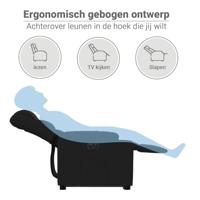 Sta-op-stoel elektrisch verstelbaar stof zwart - thumbnail