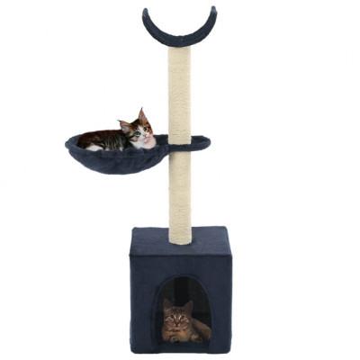 VidaXL Kattenkrabpaal met sisal krabpalen 105 cm blauw