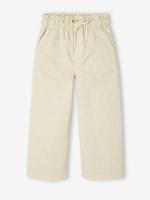 Wijde broek met plumetis ecru - thumbnail