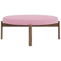 Audo Copenhagen Passage poef Ø99 walnoot Vidar Pink 0526 - thumbnail