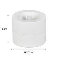 MAUL papercliphouder Pro ECO magnetisch, Ø7.3x6cm, 85% gerecycled kunststof wit - thumbnail