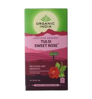 Organic India Tulsi Sweet Rose Bio Thee Zakjes - thumbnail