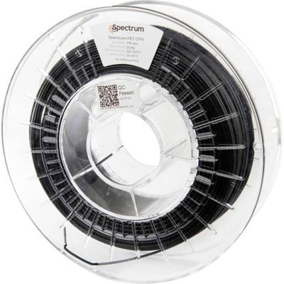 Spectrum Filaments 80587 PET CF15 Filament PET-CF15 (koolstof) Hoge treksterkte, Koolstofvezelversterkt, Kruipsterkte, Chemisch bestendig, Slagvast 1.75 mm 750