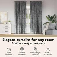 VidaXL Velvet gordijnen met gordijnen 2 pcs grijs 225 x 140 cm fluweel - thumbnail
