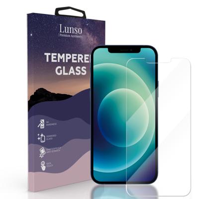 Lunso - Gehard Beschermglas - Full Cover Tempered Glass - iPhone 12 Mini