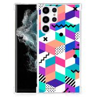 Samsung Galaxy S22 Ultra Shockproof Case Blokken Kleurrijk - thumbnail