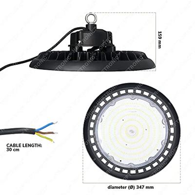 Moona LED High Bay met 120° lens - 200 Watt 28.000 lumen (140lm/W) - 6000K daglicht Wit - IP65 waterdicht - LumiLEDs - Philips Driver