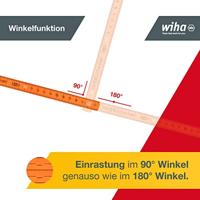 Wiha Elektriker Gliedermaßstab Longlife® 42068 Duimstok 2 m Kunststof - thumbnail