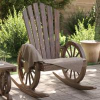 Schommelstoelen 2 st Adirondack massief vurenhout - thumbnail