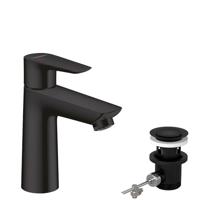 Hansgrohe Talis E wastafelkraan 110 CoolStart met waste mat zwart 71713670 - thumbnail