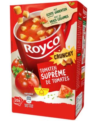 Royco Minute Soup tomatensuprême met croutons, pak van 20 zakjes