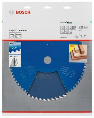 Bosch Accessories Expert for Wood 2608644074 Cirkelzaagblad 355 x 30 x 2.2 mm Aantal tanden: 60 1 stuk(s)