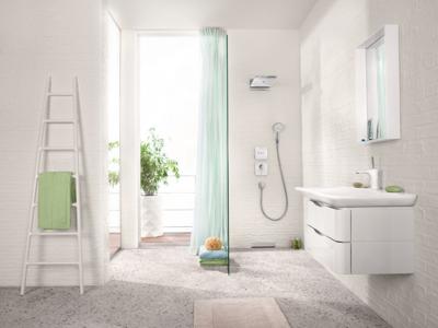Hansgrohe Muuraansluitbocht FixFit Square met Terugslagklep Chroom