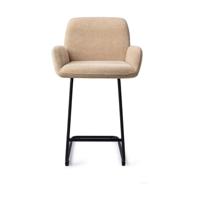 Jesper Home Barkruk 'Misaki' Arch Black, kleur Funky Fudge (zithoogte 66cm) - thumbnail