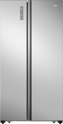 Etna AKV678RVS Amerikaanse koelkast Grijs