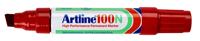 Viltstift Artline 100 schuin 7.5-12mm rood - thumbnail